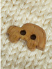 M. car - wooden button 15mm