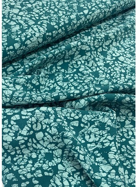 M. petrol spots batik print - viscose