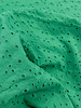 M. grass green - cotton embroidery