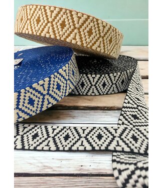 Aztec bag strap 38 mm - cobalt