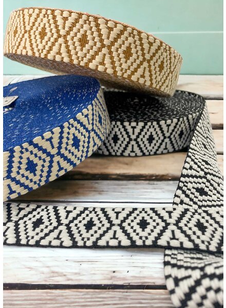 Aztec bag strap 38 mm - cobalt