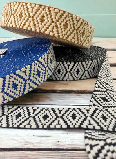 Aztec bag strap 38 mm - ocher