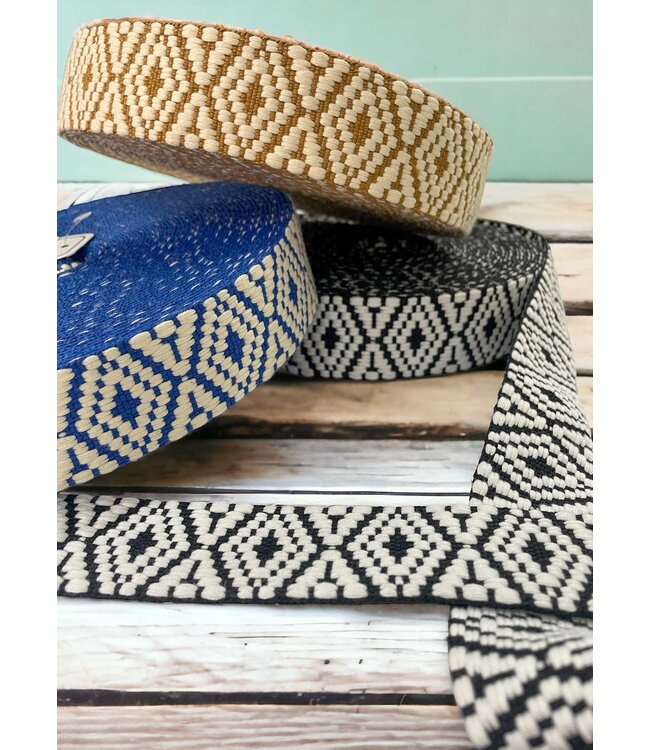 Aztec bag strap 38 mm - ocher