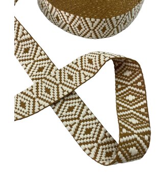 Aztec bag strap 38 mm - ocher