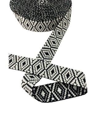 Aztec bag strap 38 mm - black