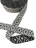 Aztec bag strap 38 mm - black