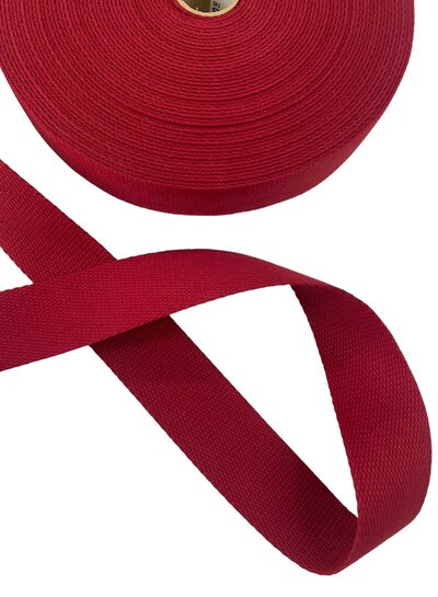 cotton - bag strap - bordeaux - 40 mm