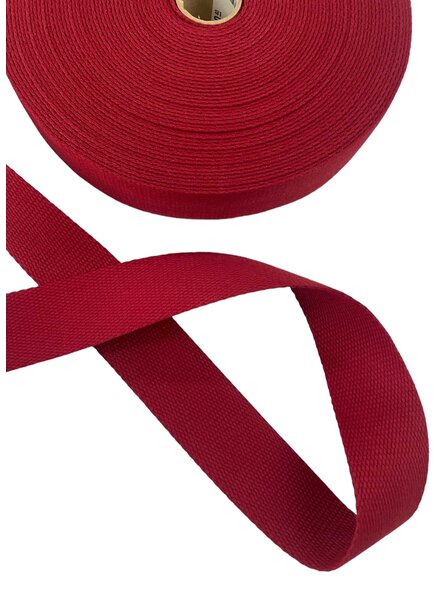 cotton - bag strap - bordeaux - 40 mm