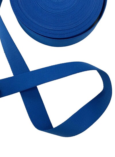 cotton - bag strap - Small blue - 40 mm