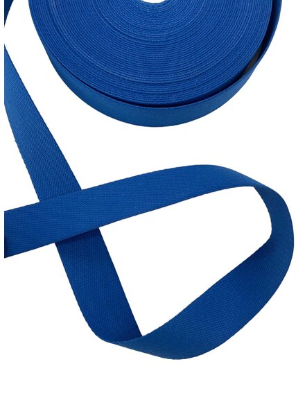 cotton - bag strap - Small blue - 40 mm