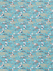 M. turquoise cotton with orange birds