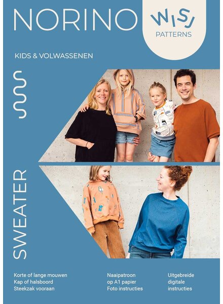 Wisj patterns Norino sweater - kids & volwassenen