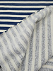 M. navy blue stripes - sturdy knitted French terry