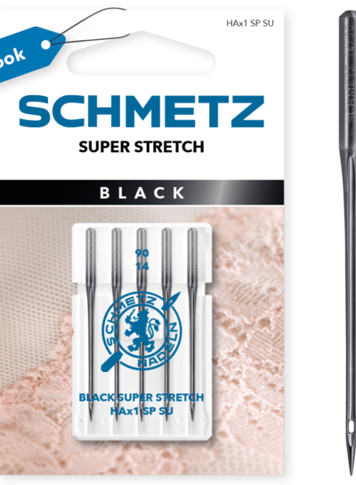 Super Stretch-naalden BLACK LINE - 90/14