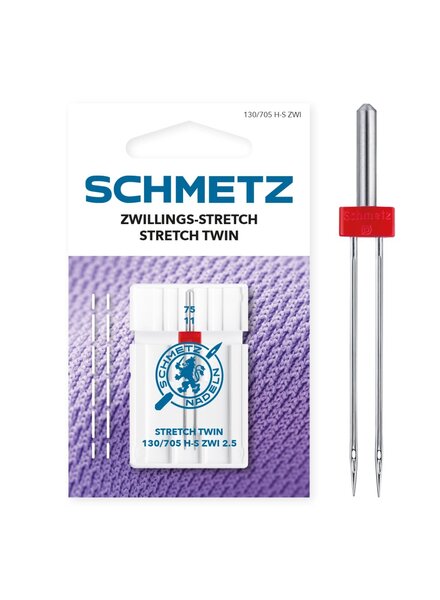 Schmetz Tweelingnaald stretch 4 mm - 75/11
