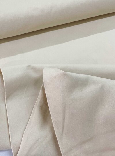 M. beige - cotton twill with light stretch and soft touch