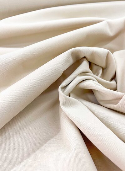 M. beige - katoen twill met lichte stretch en soft touch