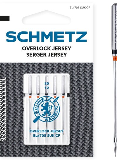 Schmetz Overlock needles jersey 80/12 SUK CF