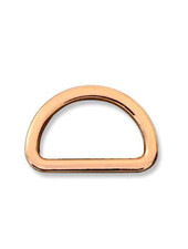 ZipperZoo D-ring 25 mm - rosé gold per 2