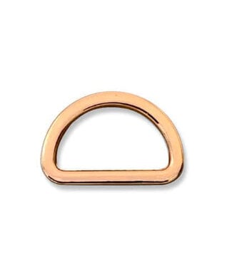 ZipperZoo D-ring 25 mm - rosé gold per 2