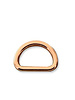 ZipperZoo D-ring 20 mm - gelast - rose gold - verpakt per 2