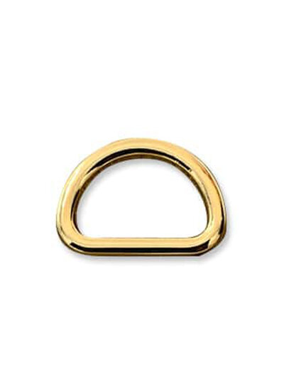ZipperZoo D-ring 20 mm - welded - gold - packed per 2