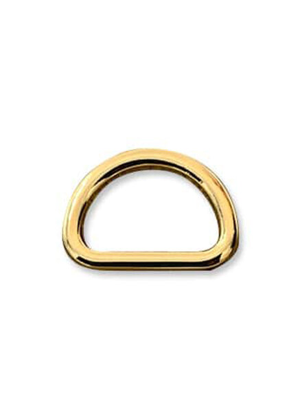 ZipperZoo D-ring 20 mm strak -  goud - verpakt per 2