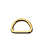 ZipperZoo D-ring 20 mm strak -  goud - verpakt per 2
