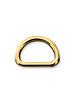 ZipperZoo D-ring 20 mm - welded - gold - packed per 2