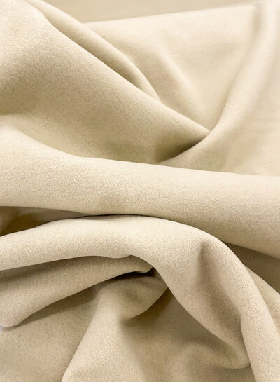 M. beige soft coat fabric - mid-season