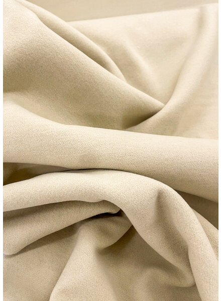 M. beige soft coat fabric - mid-season