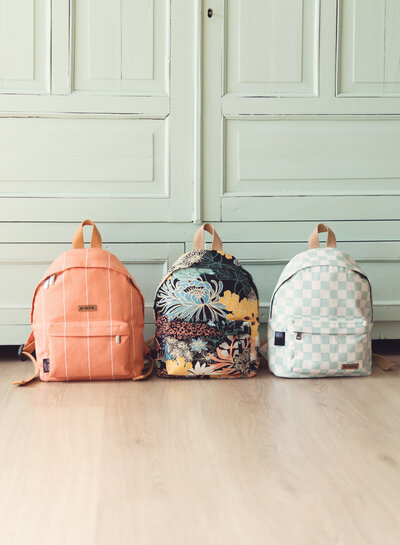 See You at Six Verticals NNMNN - Cotton Canvas Gabardine Twill - Melon Punch