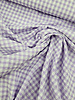 Madeline checks seersucker viscose mix - lilac
