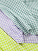 Madeline checks seersucker viscose mix - lilac
