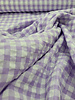 Madeline checks seersucker viscose mix - lilac