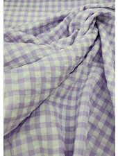 Madeline checks seersucker viscosemix - lila