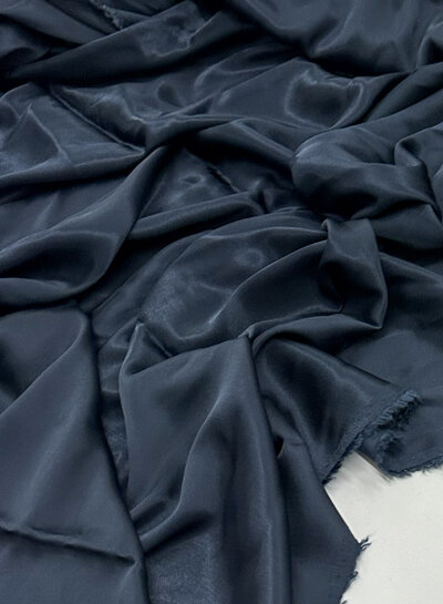 deadstock marine duchesse satin - beautiful bridal satin, straight from Italy!