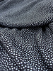 deadstock navy blue with fine blue dots - Italian viscose crepe