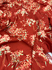 deadstock scarlet blossom satin - Prachtige Italiaanse satijn