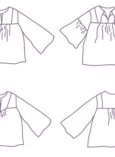 Atelier Jupe Hannah blouse - paper pattern