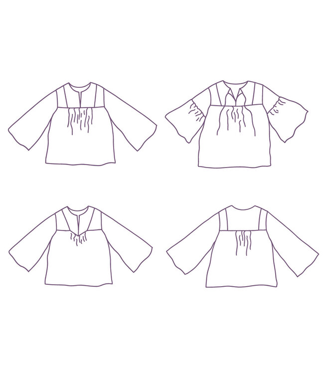 Atelier Jupe Hannah blouse - papieren patroon