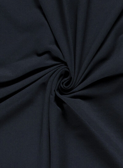 Madeline effen french terry - marineblauw OEKO TEX