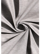 lichtgrijs melee - effen french terry OEKO TEX