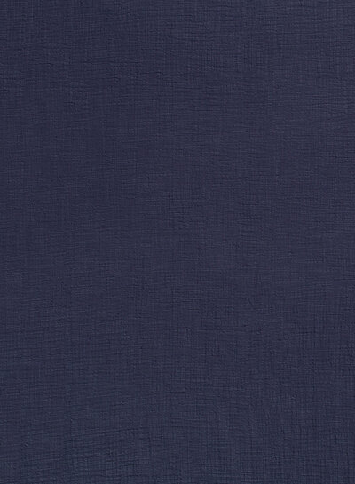 navy linen cotton mix double gauze / plain tetra