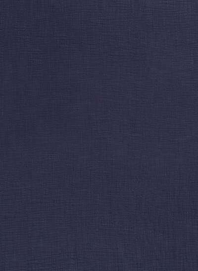 navy linen cotton mix double gauze / plain tetra