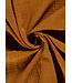 cognac linnen katoen mix double gauze / effen tetra