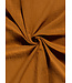 cognac linnen katoen mix double gauze / effen tetra