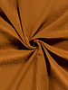 cognac linnen katoen mix double gauze / effen tetra