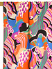 Atelier Jupe kleurrijke artistieke print - viscose