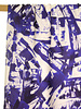 Atelier Jupe white and blue graphic print - viscose